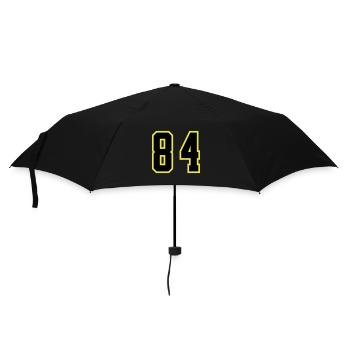 84 Zahl Trikot - Regenschirm (klein) - Schwarz - Vorne