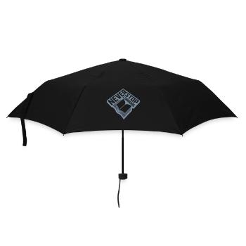 never stop learning quote - Umbrella (small) - black - Front