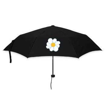 White Daisies Flowers Spring Summer Flowers - Umbrella (small) - black - Front