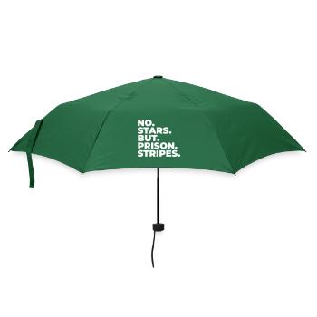 KEINE STERNE STRAFE STRÄFLING STREIFEN KNAST MOTIV - Regenschirm (klein) - Flaschengrün - Vorne