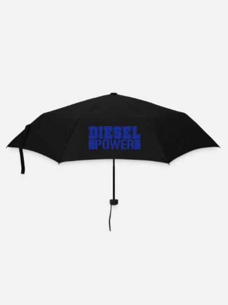 Diesel Power | Farbe änderbar - Regenschirm (klein) - Schwarz