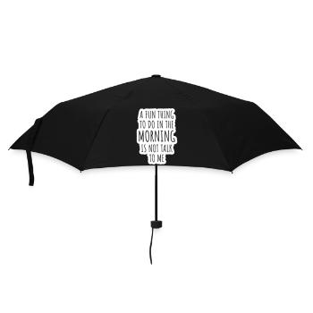 ne me parle pas - Parapluie standard - noir - Devant