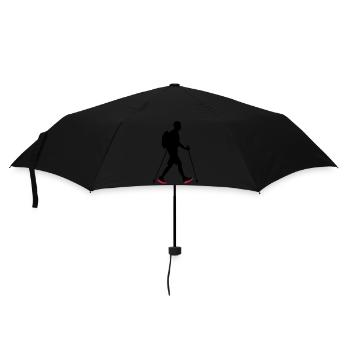 Icône de l’homme de marche nordique - Parapluie standard - noir - Devant
