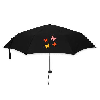 papillon - Parapluie standard - noir - Devant