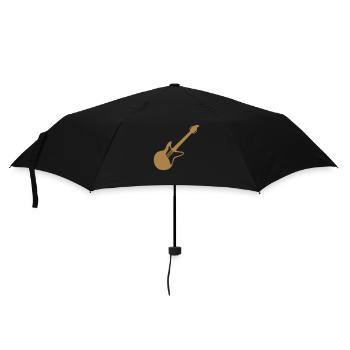 Cool Electric Guitar Guitarist Guitar - Umbrella (small) - black - Front
