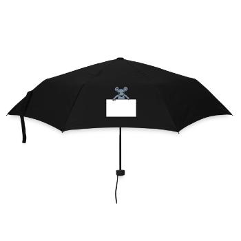 Mouse with shield - Umbrella (small) - black - Front
