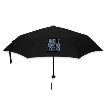 Uncle Godfather Legend Zitat - Regenschirm (klein) - Schwarz - Vorne