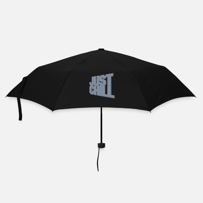 Just Chill Text Logo - Parapluie standard - noir