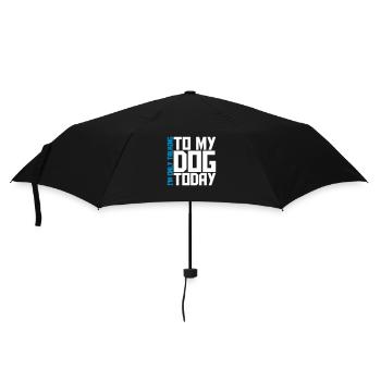 only talking to dog - Umbrella (small) - black - Front