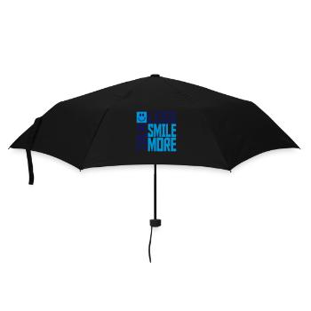 talk less smile more - Regenschirm (klein) - Schwarz - Vorne