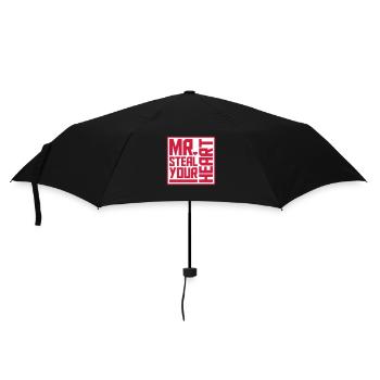 Monsieur vole votre cœur - Parapluie standard - noir - Devant