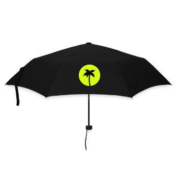 Palm tree design - Umbrella (small) - black - Front