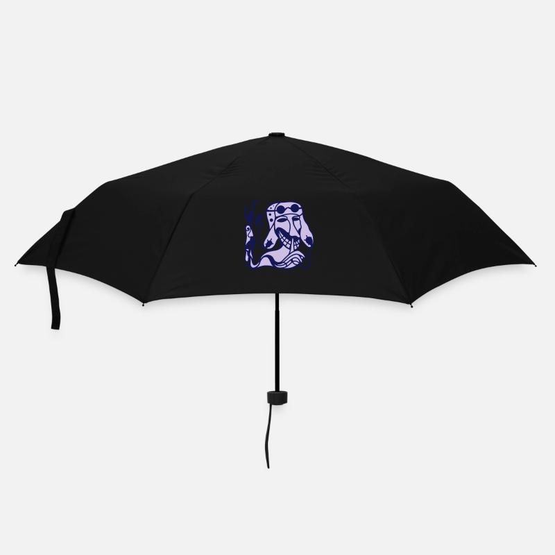 Tranquille! Des mots calmes et un respect restreint - Parapluie standard - noir