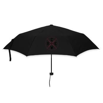 Crew Kreis - Regenschirm (klein) - Schwarz - Vorne
