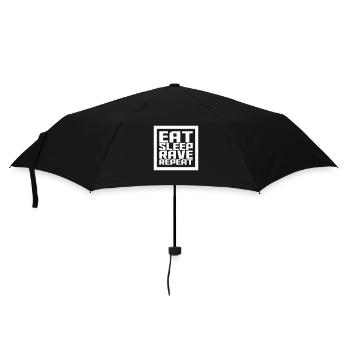 Eat Sleep Rave Repeat Logo Party Music Repeat - Umbrella (small) - black - Front