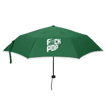 Fuck Pop Musik Heavy Metal Hard Rock Handgeste - Regenschirm (klein) - Flaschengrün - Vorne