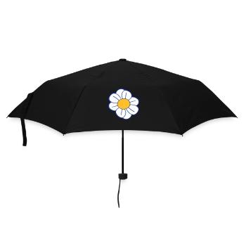 White Daisies Flowers Spring Summer Flowers - Umbrella (small) - black - Front