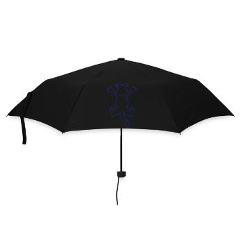 Lustige Katze Krallt Krallen Festkrallen Kratzen - Regenschirm (klein) - Schwarz - Vorne