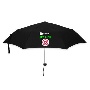 Ma vie (fléchette, cible) - Parapluie standard - noir - Devant