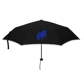 Piano Keys Instrument Playing Classical Music - Umbrella (small) - black - Front