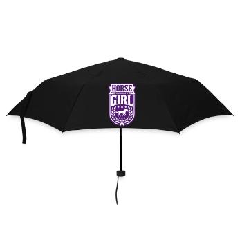 horse girl quote saying - Umbrella (small) - black - Front