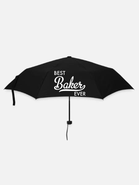 Bäcker - Regenschirm (klein) - Schwarz