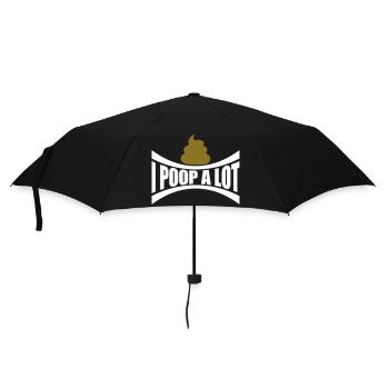 I poop a lot - Regenschirm (klein) - Schwarz - Vorne