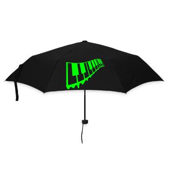 Graffiti Tropfen Klavier Tasten DJ Musikinstrument - Regenschirm (klein) - Schwarz - Vorne