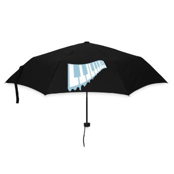 Graffiti Tropfen Klavier Tasten DJ Musikinstrument - Regenschirm (klein) - Schwarz - Vorne