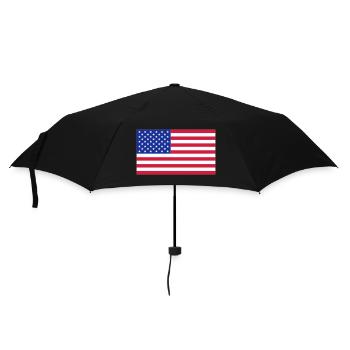 usa flag - Umbrella (small) - black - Front