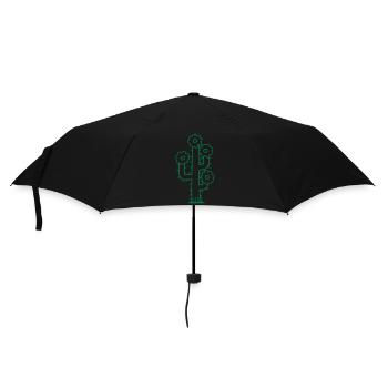 Kaktus Pflanze Stachelig Stacheln Wüsten Kakteen - Regenschirm (klein) - Schwarz - Vorne