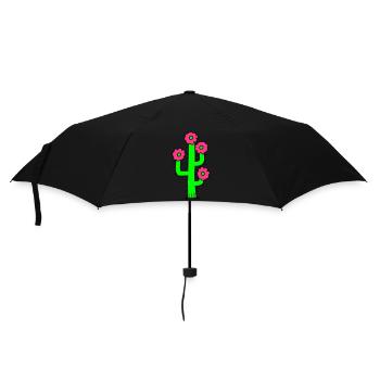 Kaktus Pflanze Stachelig Stacheln Wüsten Kakteen - Regenschirm (klein) - Schwarz - Vorne