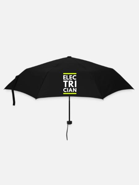 Electrician (two lines) - Umbrella (small) - black