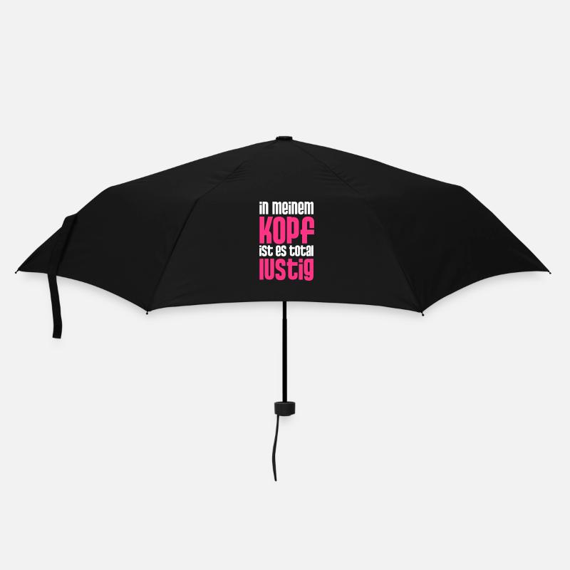 Lustig - Regenschirm (klein) - Schwarz