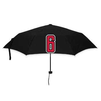 6 Symbole numérique - Parapluie standard - noir - Devant