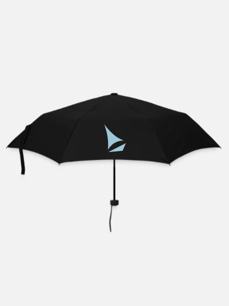 stylized sailboat - Umbrella (small) - black