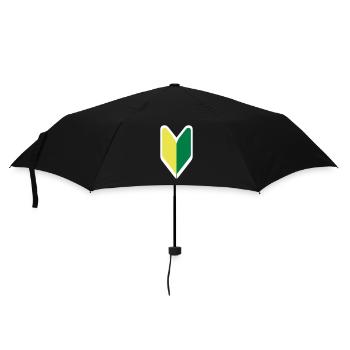 Wakaba Shoshinsha Mark - Parapluie standard - noir - Devant