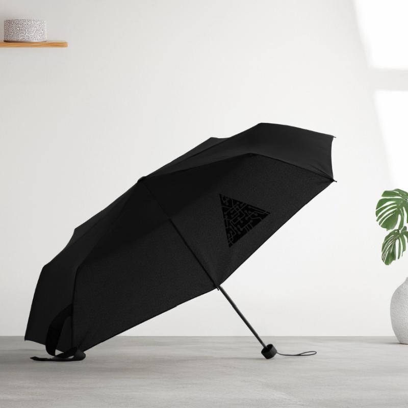 triangular shape microchip technology cool design Umbrella (small)