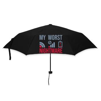 Symboles mon pire cauchemar - Parapluie standard - noir - Devant