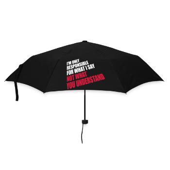 ce que je dis citation - Parapluie standard - noir - Devant