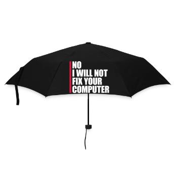 Ne pas réparer votre ordinateur - Parapluie standard - noir - Devant