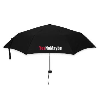 Yes No Maybe Engagement Love Gift - Umbrella (small) - black - Front