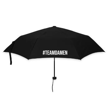 Team Damen - Regenschirm (klein) - Schwarz - Vorne