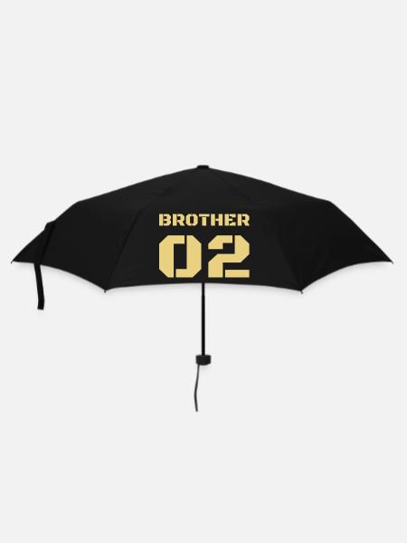 Deuxième Frère Frère Frère 02 - Parapluie standard - noir