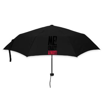 Me Crazy Always - Regenschirm (klein) - Schwarz - Vorne