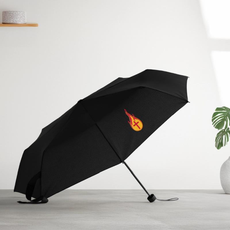 fire flames hot burn burned torch loder Umbrella (small)