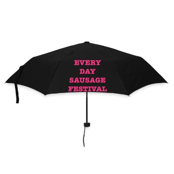 EveryDaySausageFestPink - Umbrella (small) - black - Front