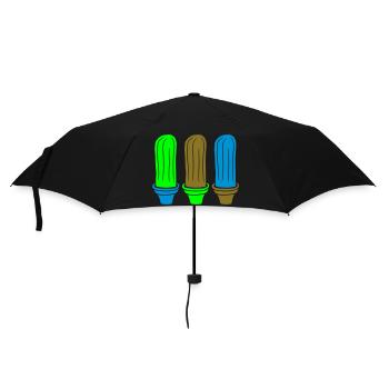 3 Plantes de cactus Épineux Cactus épineux Désert - Parapluie standard - noir - Devant