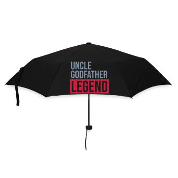 Uncle Godfather Legend Zitat - Regenschirm (klein) - Schwarz - Vorne