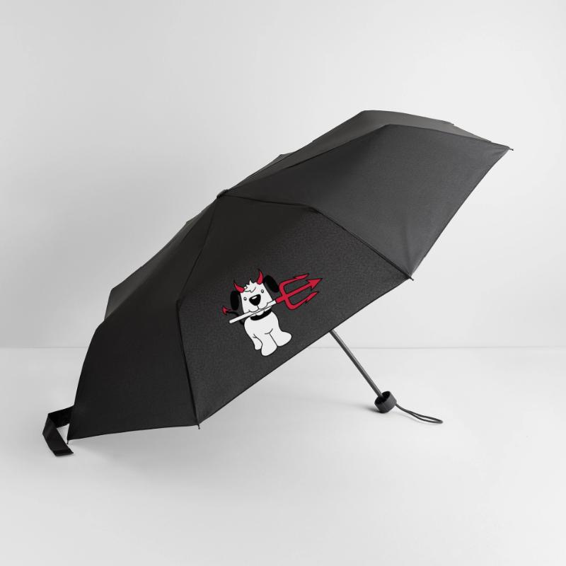 Dog Devil Satan Hell Evil Trident Horns Cool Umbrella (small)